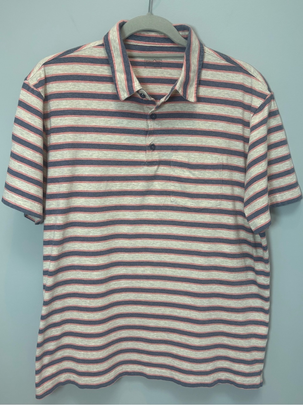 Patagonia Organic Cotton Striped Polo Shirt Men’s Medium EUC